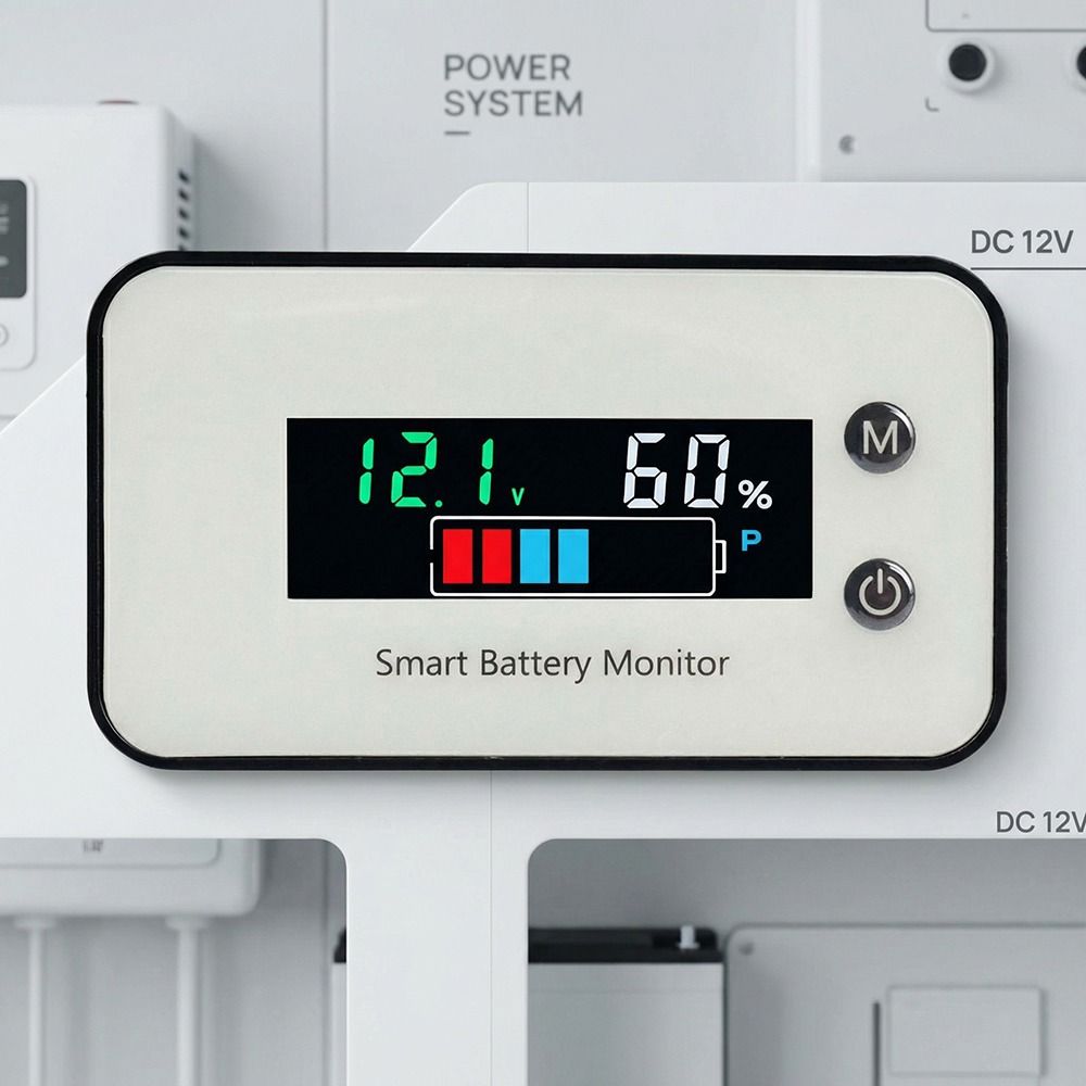 LCD Display Battery Capacity Tester IPX7 Waterproof Voltmeter Indicator  Lead-acid Battery