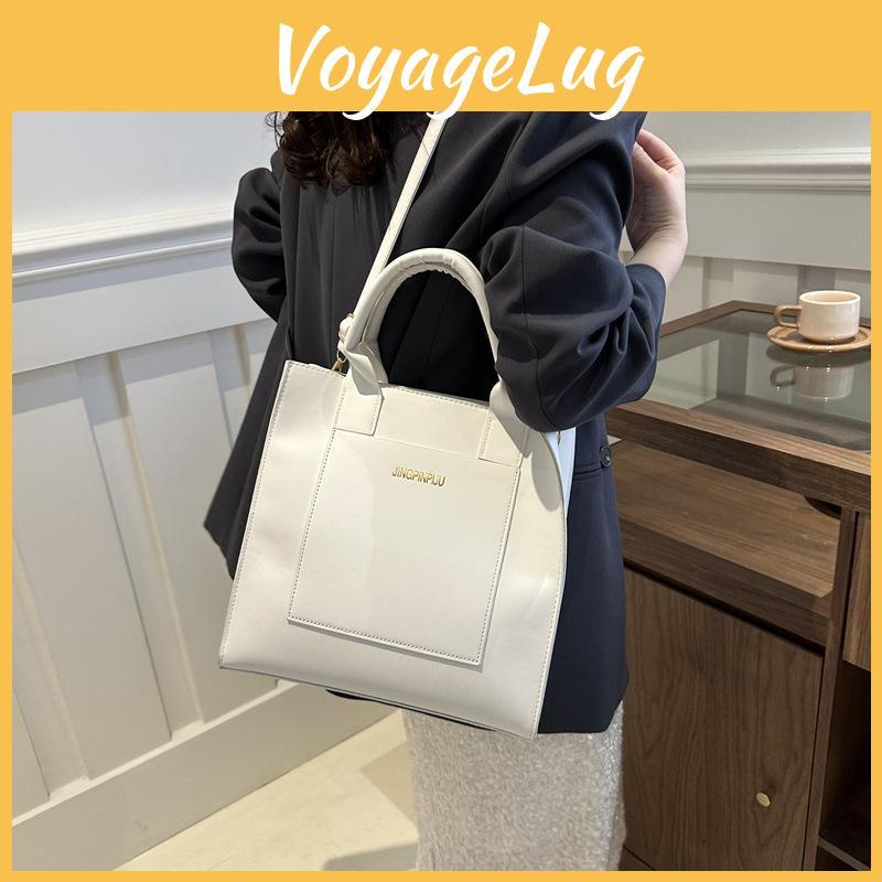 Elegant 2024 New Large Capacity Simple Solid Color Shoulder Bag For Everyday Use And Work Essentials