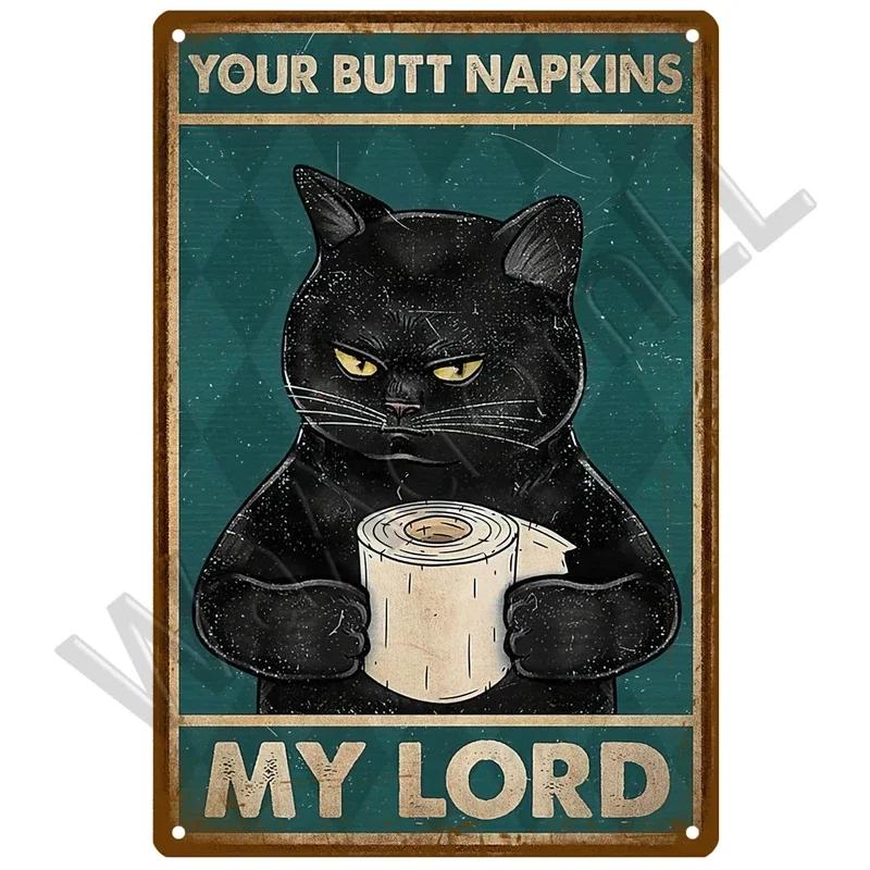 WC Toilet Tin Sign Poster Vintage Wall Posters Metal Sign Decorative Wall Plate Kitchen Plaque Metal Vintage Decor Accessories