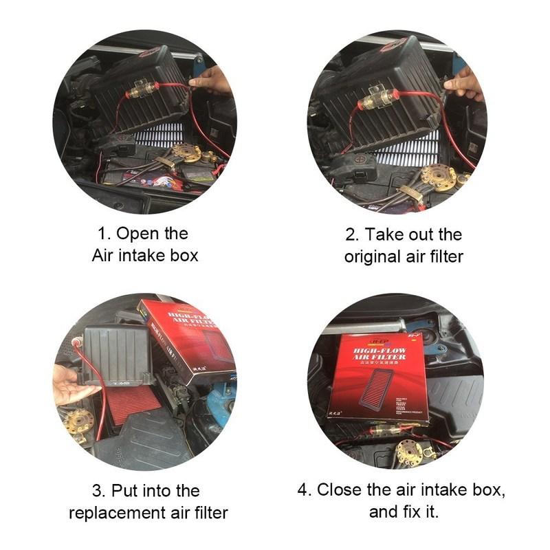 Air Filter Replacement High Flow Car Sports for Mazda 3 Axela 6 Atenza CX-4 CX-5 Premacy 2.0L 2.5L Biante 2.3L Intake Filters