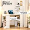 Desk with Integrated Bookshelf, Modern Desk, Versatile Work Table with Open Design for Flexible Use (only with desk)