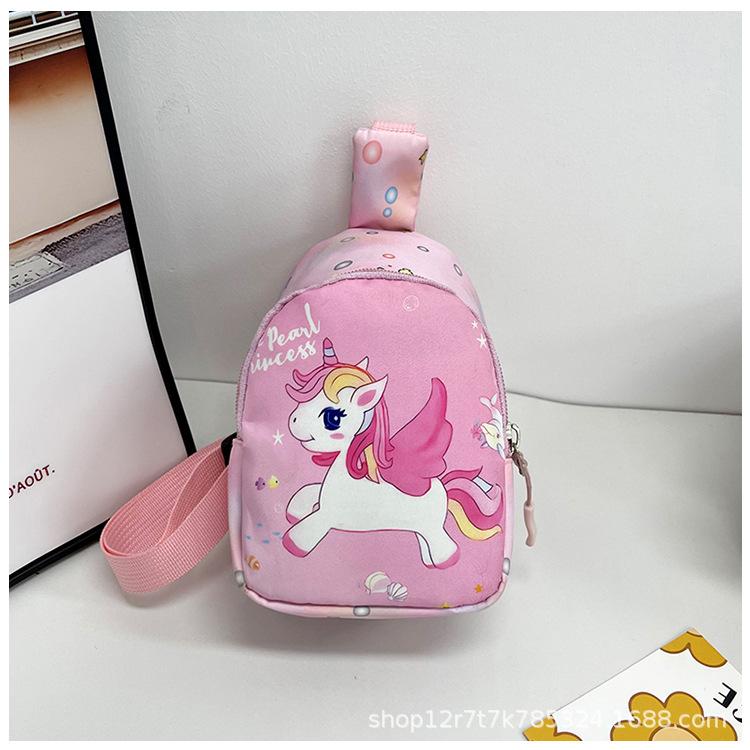 Versatile Baby Cartoon Messenger Bag Unicorn Ultra-light Toddler Cute Breast Bag Going Out Little Girl Change Bag
