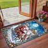 Christmas Printed Square Area Rug Soft Non Slip Floor Carpet For Bedroom Holiday Gift