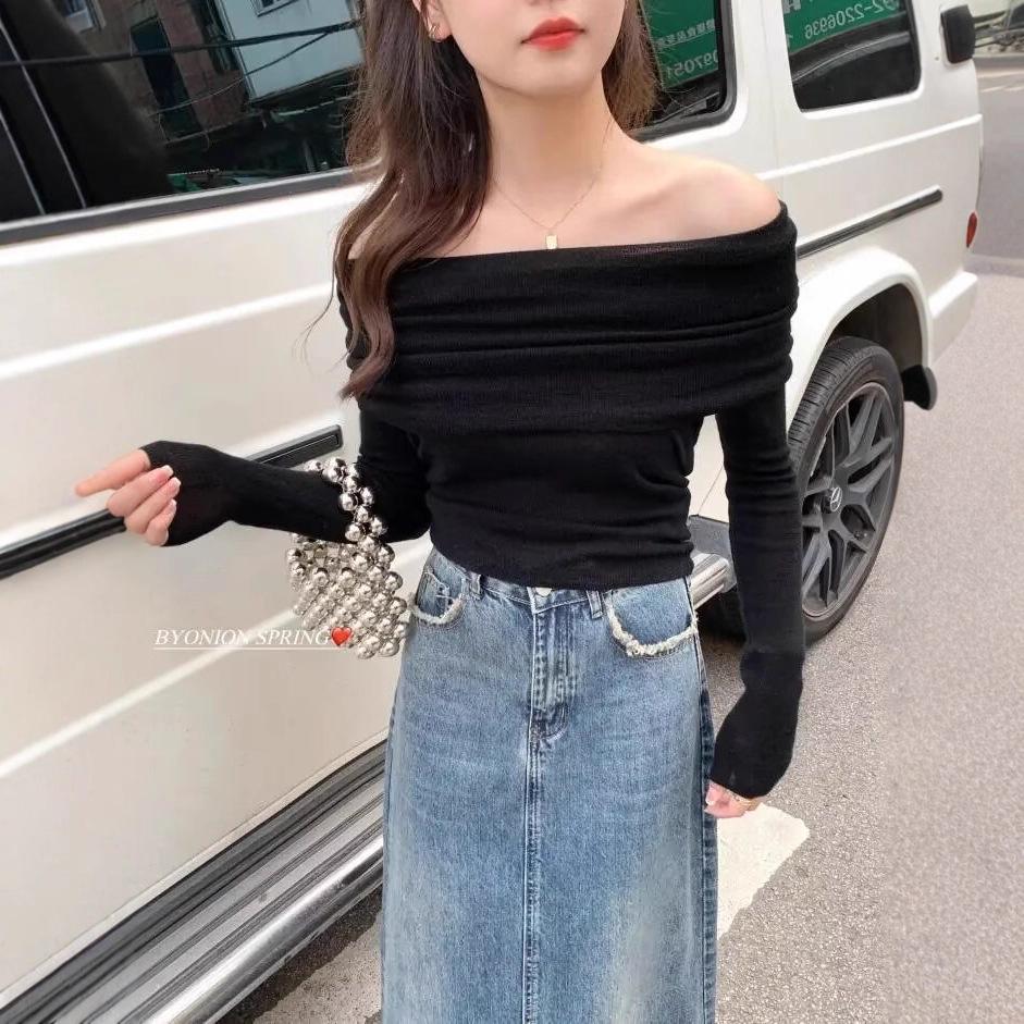 Autumn/Winter 2025 French Niche Knitwear Women's Pullover Sweater Top