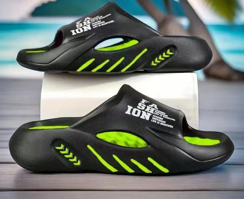 Nye Sommersko Herre Massasjetøfler Sider Innendørs Utendørs Sandaler Strand Fritidssko Myk Såle Slides Herre Flip-flops Herresandaler