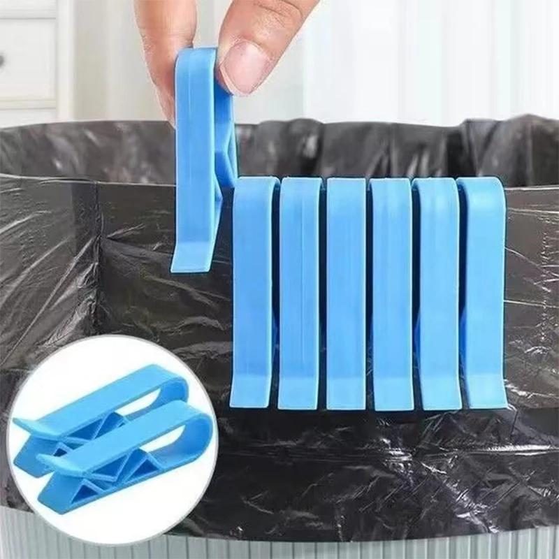 1Pcs Waste Basket Can Fixation Clip Kitchen Bathroom Organizer Household Storage Clamp Clip Garbage Bin Clip Sealing Tools New