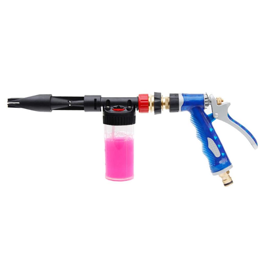 PGMARO Car Wash Foam Gun with 6 Adjustable for Watering and Kitchen Cleaning Sponge, Levels, Cars, Motorcycles, Bicycles, Flowers, Windows,