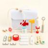 Wooden Baby Children'S Medical Equipment Play House Simulation Doctor Toy Set Girl Nurse Cloth Bag Doctor Toy