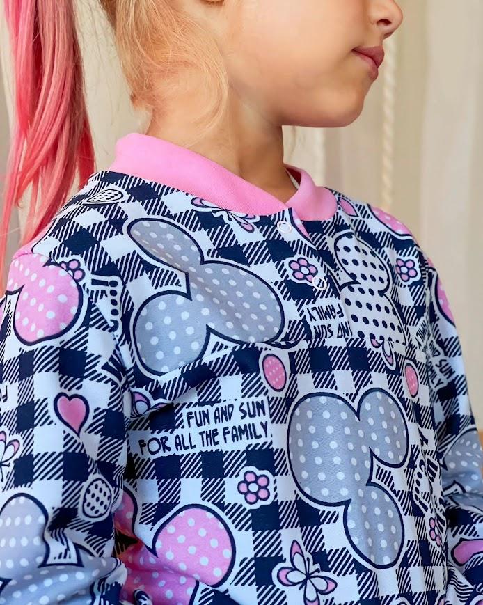 Girls’ Button-Up Pajama – Soft Fabric & Cute Prints, Demi-season, 6077-024-5 HC