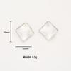 Stylish Irregular Silver Needle Stud Earrings - High-End INS Cold Style Jewelry for Women