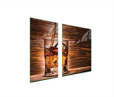 SZKLANA PŁYTA OCHRONNA NA KUCHENKĘ 90x52 WHISKY