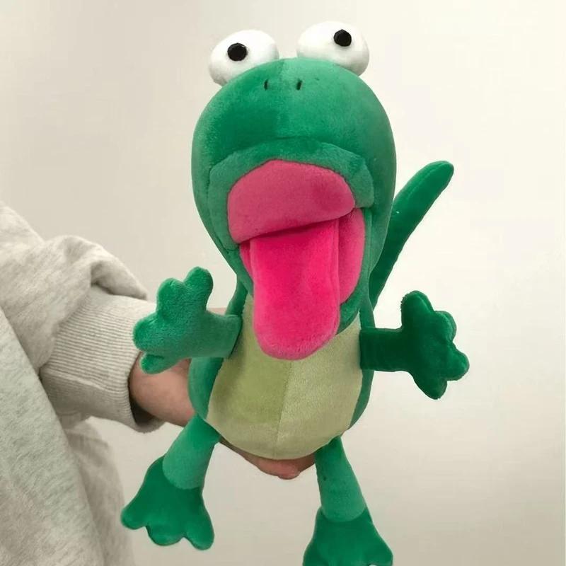 Cute Movable Tongue Lizard Stuffed Animal Soft Fluffy Funny Lizard Plush Toy Tom Lizard Doll Lovely Anime Doll Birthday Gifts