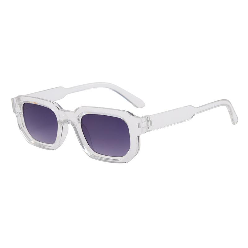 Nuevas Gafas de Sol Rectangulares Mujer Hombre Marca Lujosa Diseñador Casual Gafas de Sol Femenino Masculino Plástico Personalidad Gafas de Exterior