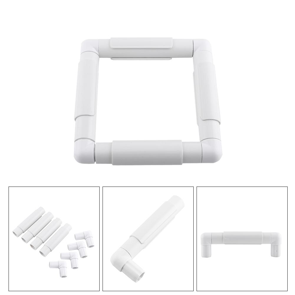 Square Rectangle Plastic Clip Frame for Embroidery Cross Stitch Quilting Needlepoint Tool