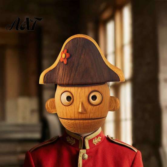 Festival Decoration Masque Nutcracker Head Masque, Realistic Puppet Full Face for Festivals, Halloween Costume, Cosplay Party Christmas Props