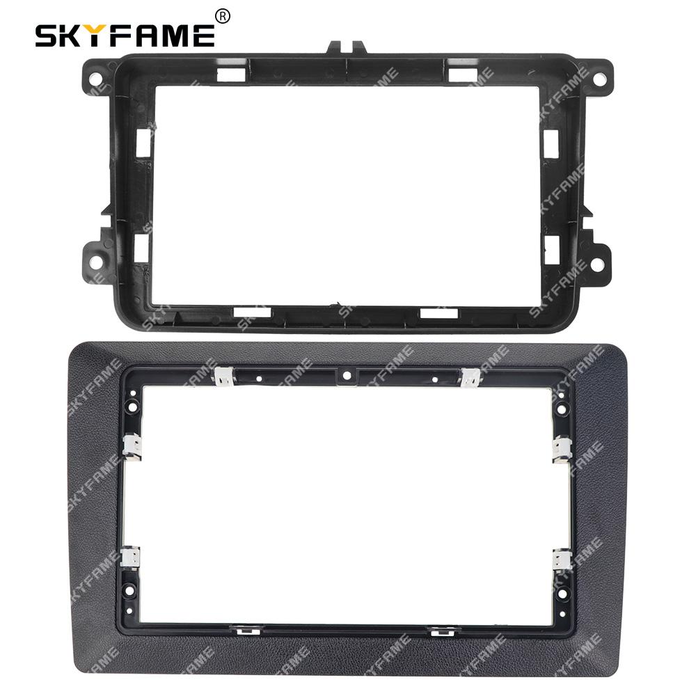 SKYFAME Car Frame Fascia Adapter Android Dash Fitting Panel Kit For Volkswagen Universal VW Passat Jetta Caddy Skoda Seat