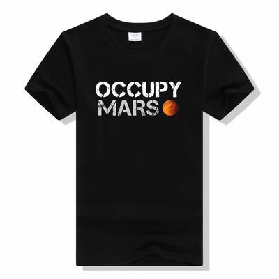 Space Explorers Occupy Mars Unisex Tshirt μόδας Γραφικό Unisex καλοκαιρινό κοντό μανίκι Βαμβακερό Harajuku Unisex T Μπλουζάκι με φαρδιά εφαρμογή