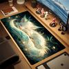 Mousepad Anime Fox Kawaii Mouse Pad Pc Gaming Accessiores Non-slip Large Mausepad with Lockedge Deskmat Podkladka Pod Mysz
