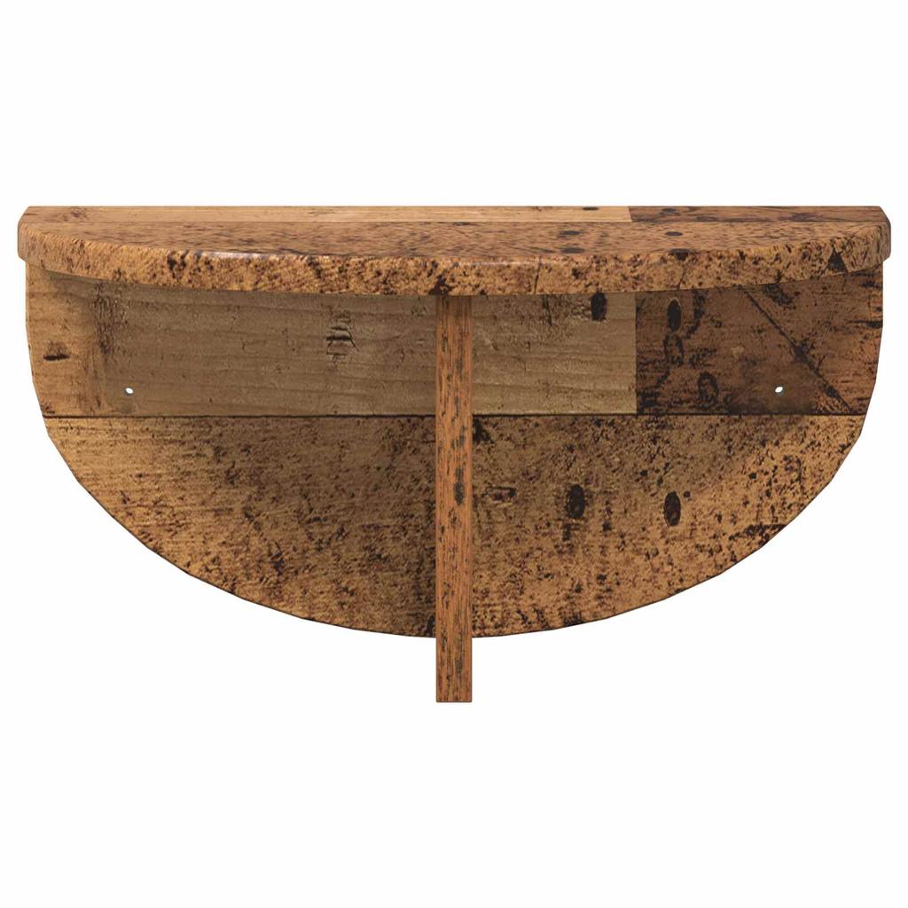 Wall Mounted Shelf Reclaimed Wood Look 38 x 19 x 19 cm Engineered Wood