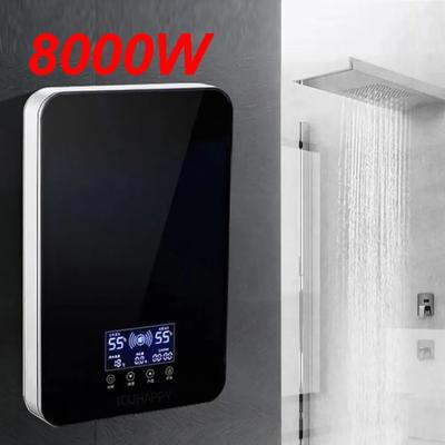 Durchlauferhitzer, Dusche, Badezimmer, Armaturen, Küchenarmatur, elektrischer Warmwasserbereiter, 220 V, 8000 W, Digitalanzeige, Temperatur einstellbar