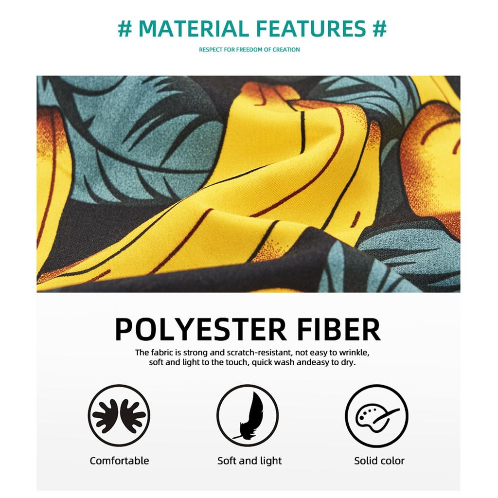 Men's Flower Shirt Hawaiian Sets Casual Button Down Short Sleeve Shirt