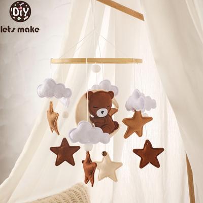 Baby Mobile Rasselspielzeug 0-12 Monate für Baby Neugeborene Kinderbett Bettglocke Kleinkind Rassel Karussell Baby Lernspielzeug Kinder Geschenk