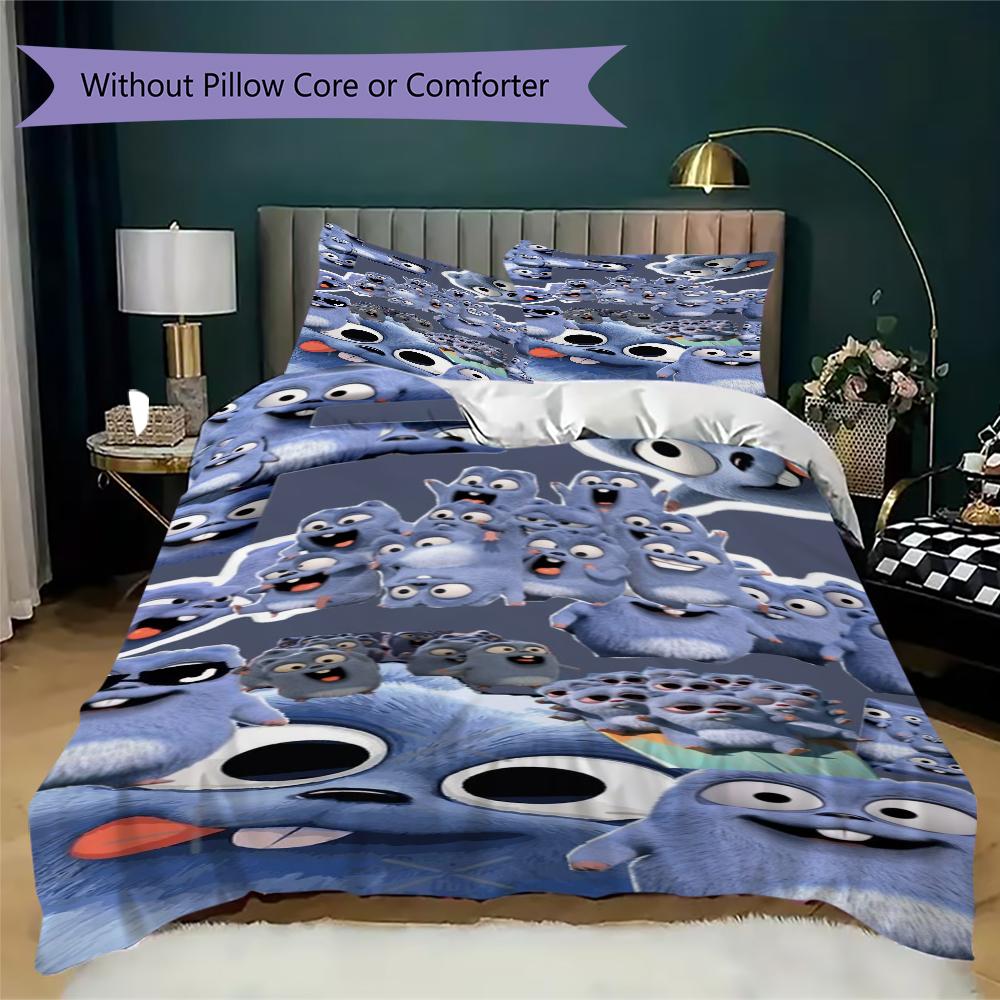 Grizzy Lemmings Bedding 1 Duvet Cover 2 Pillowcase Without Core Without Core Duvet Cover And Pillowcase Soft And Comfortable Bedding Set