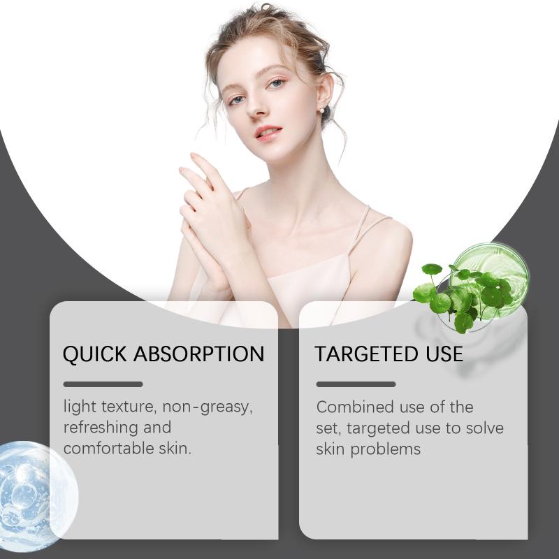 Erschwingliches Hautpflege-Set Gesichtsserum Hyaluronsäure Vitamin C Niacinamid B5 Zur Faltenkontrolle Feuchtigkeitsspendende Routine