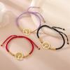  Classic Tree of Life Bracelet for Women Men Fashion Red/Black/Purple Color Rope Chain Bracelets Stainless Steel Jewelry
