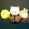 USB LED Night Light Cute Cartoon Voice Control Lamp Bear Kitten forBaby Kid Bedroom Eye Protection Decoration Bedside Night Lamp