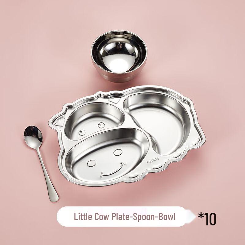 Kinder 304 Edelstahl geteilte Essteller Set