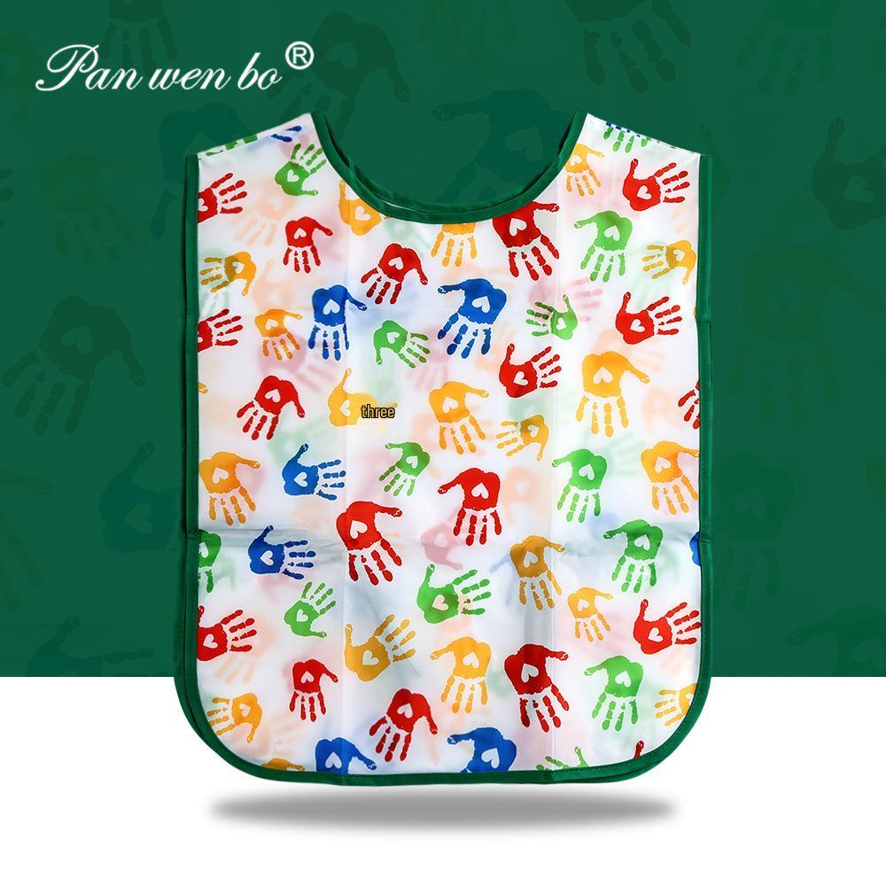 Children's Long-Sleeve Art Smock & Bib - Anti-Stain for Early Education and Kindergarten