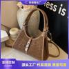 Niche Portable Small Bag Women's New Fashion Retro Leopard Print Shoulder Bag Casual Commuter Messenger Bag