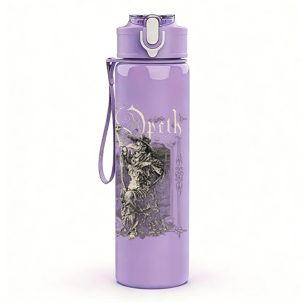 1PC Dark Forest Tree Vintage Grunge Print 750ml Portable Sports Water Bottle Leakproof Gym Outdoor Travel Drink Cup