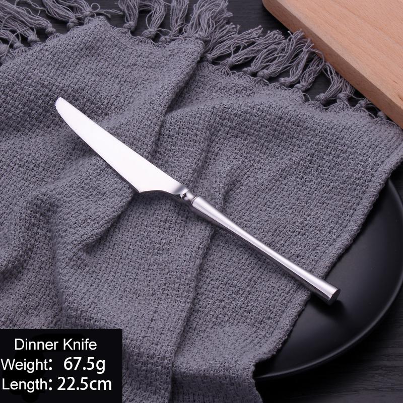 

Набор столовых приборов Зеркало Золотые кухонные принадлежности Столовая посуда из нержавеющей стали Тарелка Столовая посуда Нож Вилка Ложка Наборы посуды для дома