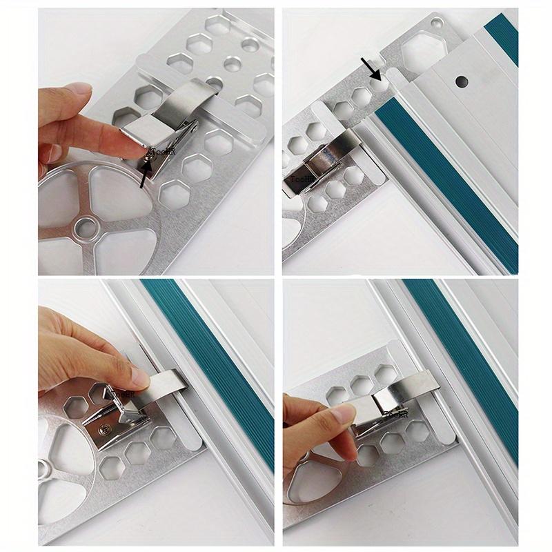 Woodworking Angle Stop 90 Degree Right Angle Guide Rail Clamp For Electric Circular Saw Track Saw Angle Cutting Board Tool
