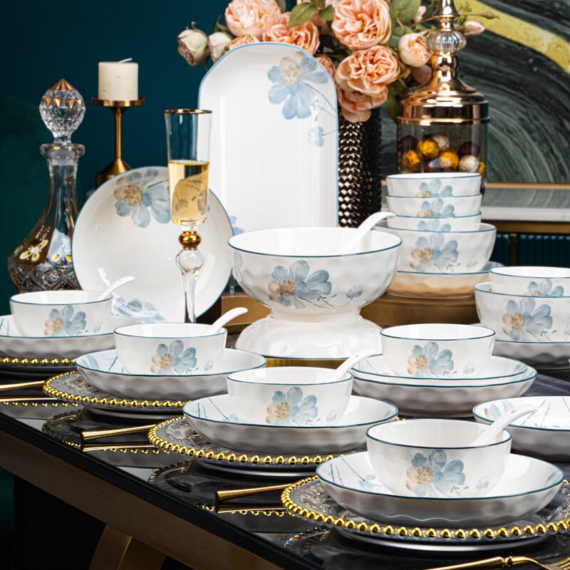 KANGQIN Underglaze Ceramic Dinnerware Set