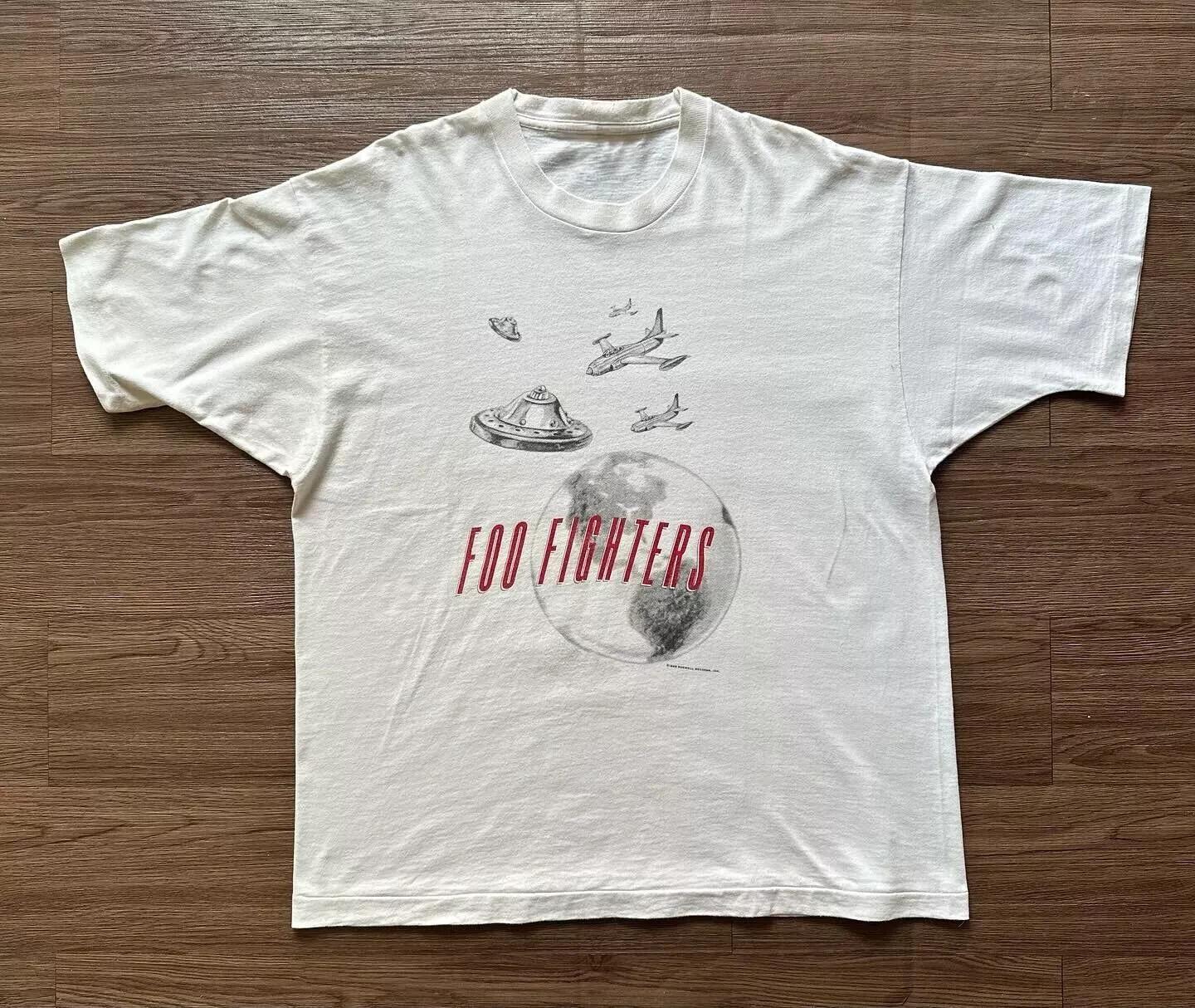 Foo Fighters UFO 1996 USA Tour Tee 90s Vintage Graphic Unisex All Size S-4XL XXXXL