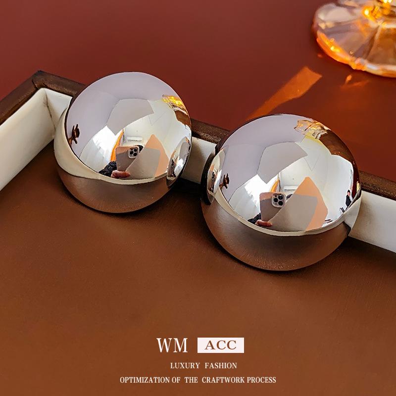 Boucles d'oreilles vintage Argent Aiguille Cœur & Fleur Pendentif Pompon