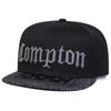 Unisex Czapki Hip-hopowe z Haftem Litery COMPTON Wiosna Jesień Regulowane Codzienne Snapback Czapki Baseballowe Outdoorowa Czapka Chroniąca Przed Słońcem