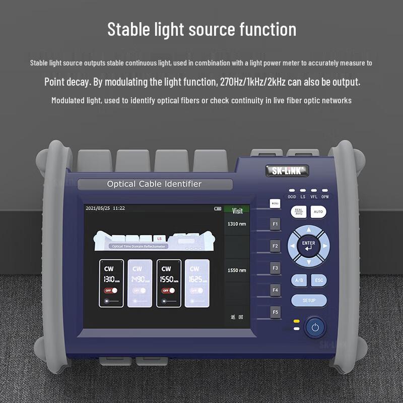 SK-LINK Multifunction 8-in-1 OTDR Fiber Optic Tester