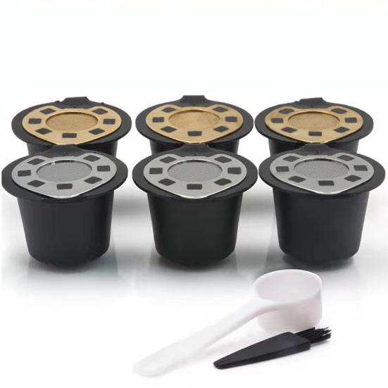 3Pcs Stainless Reusable Steel Refillable Coffee Filter Capsule Cup for Nespresso