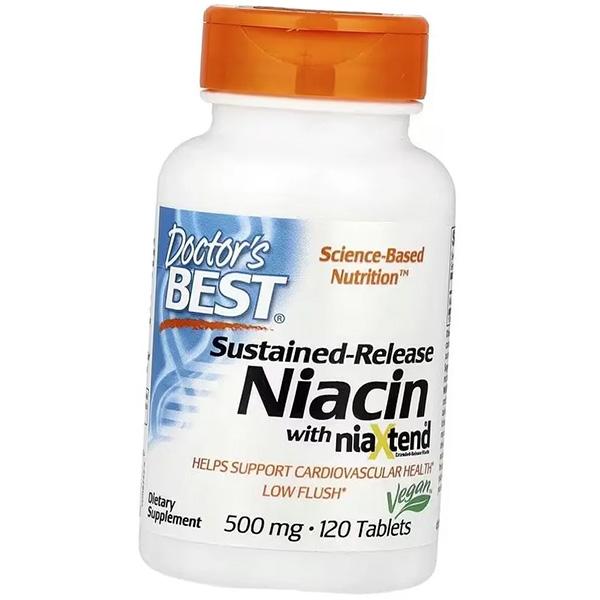 

Niacin, Sustained-Release Niacin with niaXtend, Doctor s Best 120tabs (36327077) 120tab