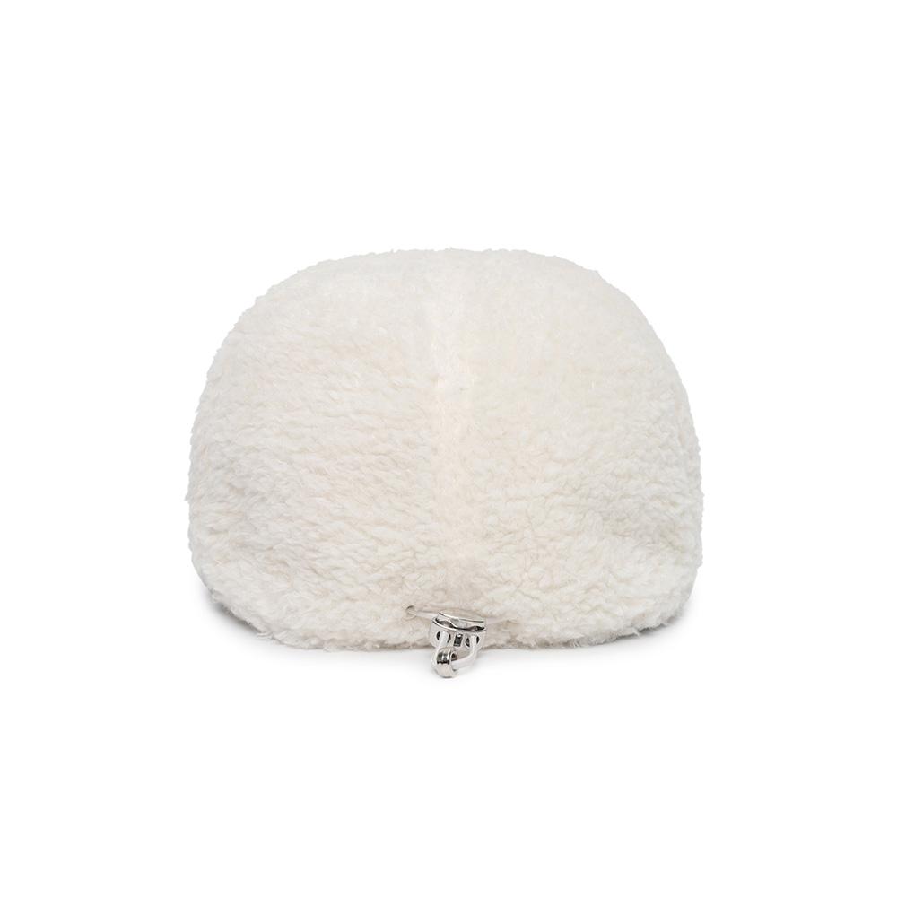 MALBON GOLF Sherpa Fleece Cap Ivory