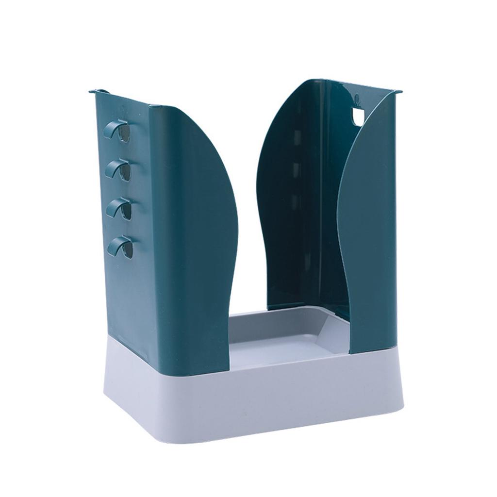 Kunststoff Mülleimer Erweiterbarer Müllbeutelhalter Großes Fassungsvermögen für Küche Badezimmer Blau und Gelb