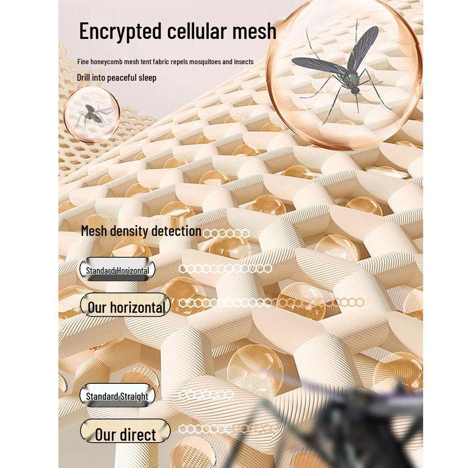 2025 Integrated Anti-Fall Mosquito Net for Home & Baby, No-Installation Full Coverage