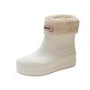 Fashion rain shoes women's inner height increase waterproof shoes fashion outer wear rubber shoes short rain boots women's adult water boots