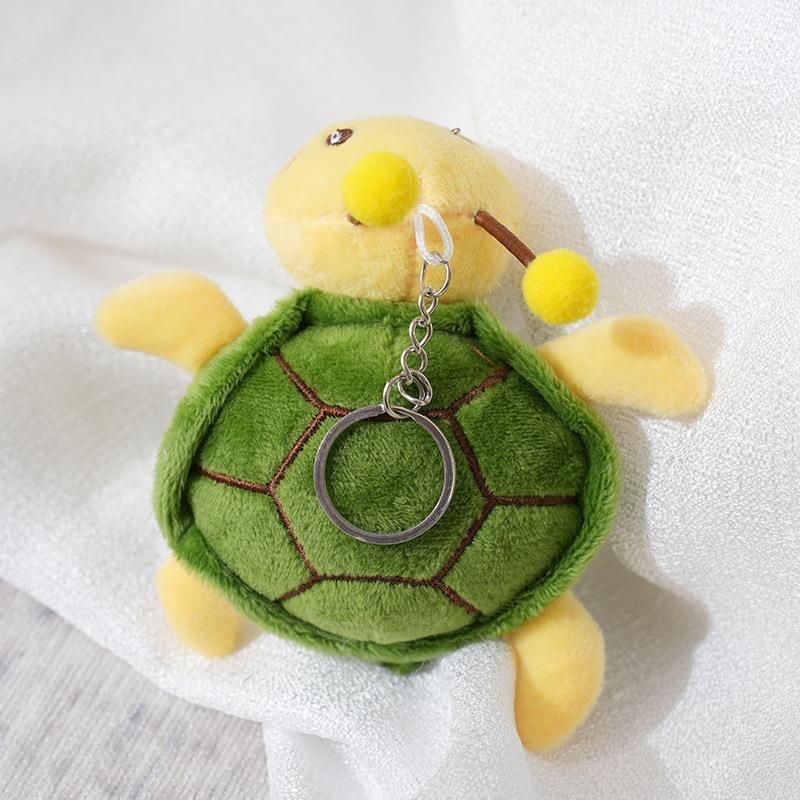 Fun And Playful Turtle Plush Keychain Adorable Stuffed Animal Perfect For Keyring Bag Or