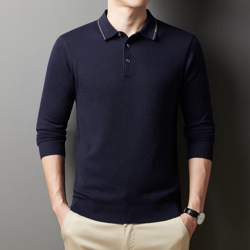 

Men s Thick Polo Collar Wool Blend Knit Sweater 185