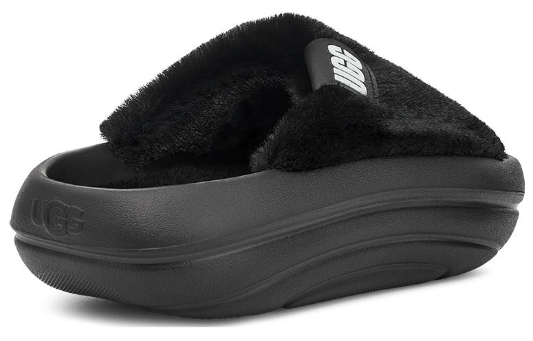 UGG FoamO UGGplush Slide Black Women's 1143849-BLK